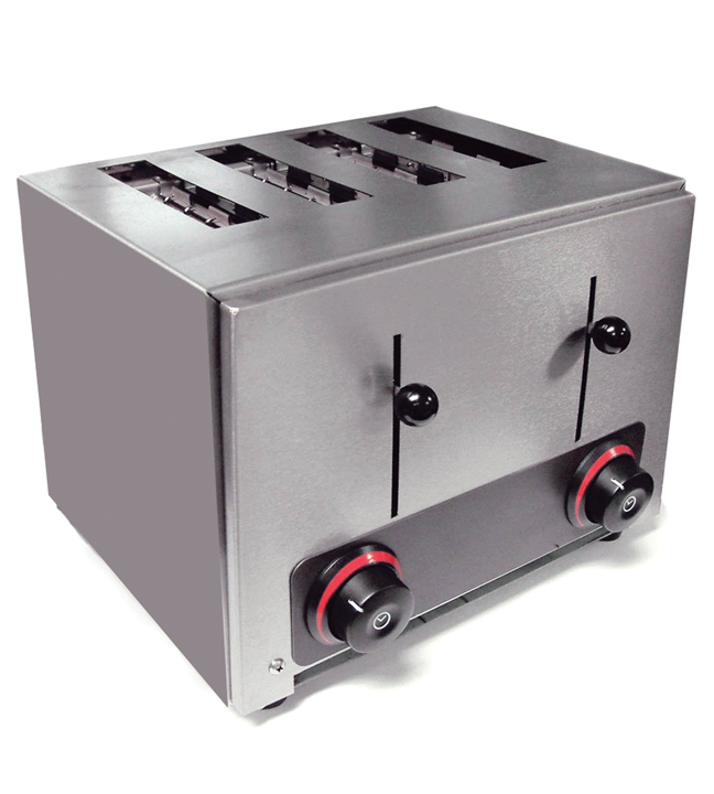Pop-Up Toaster 4 Slices 15"L x 8.5"W x 9"H